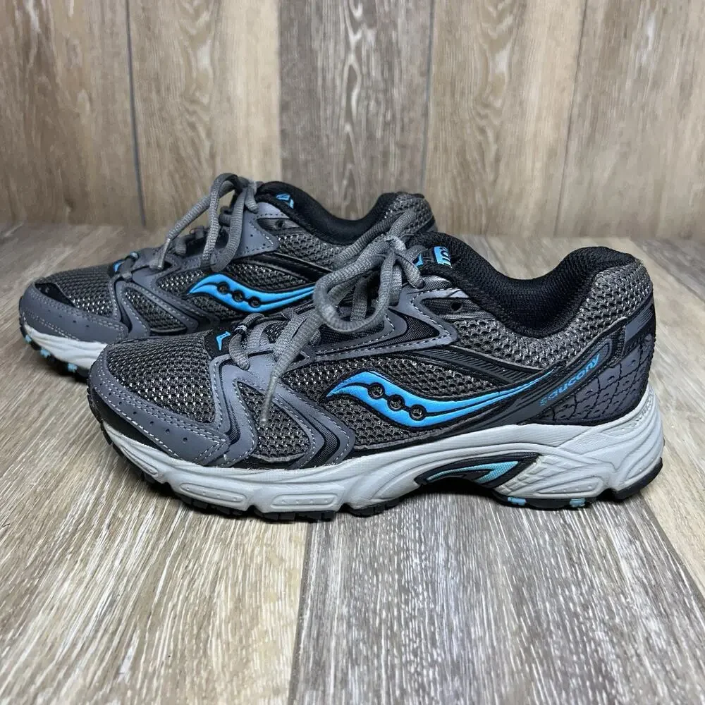 Saucony Oasis 2 Womens US Size 7.5 15210-1 Gray Blue Black Running Sneaker Shoes